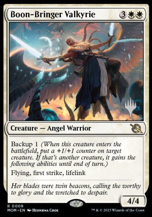 Boon-Bringer Valkyrie (Promo Pack) [March of the Machine Promos] | Impulse Games and Hobbies