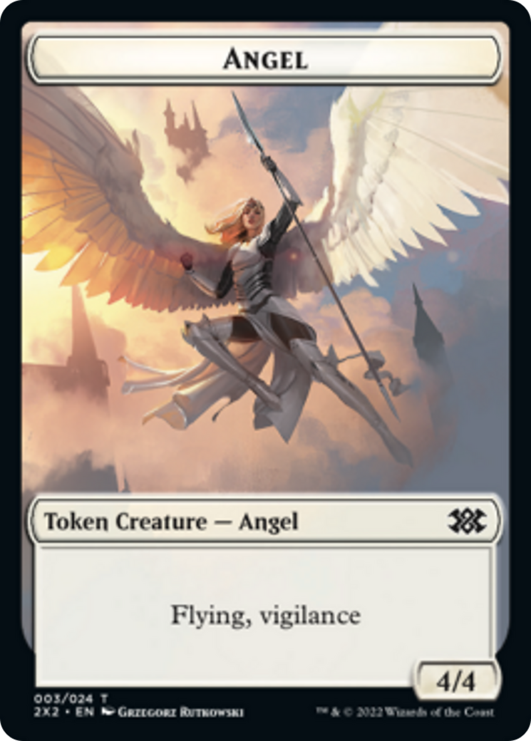 Faerie Rogue // Angel Double-sided Token [Double Masters 2022 Tokens] | Impulse Games and Hobbies