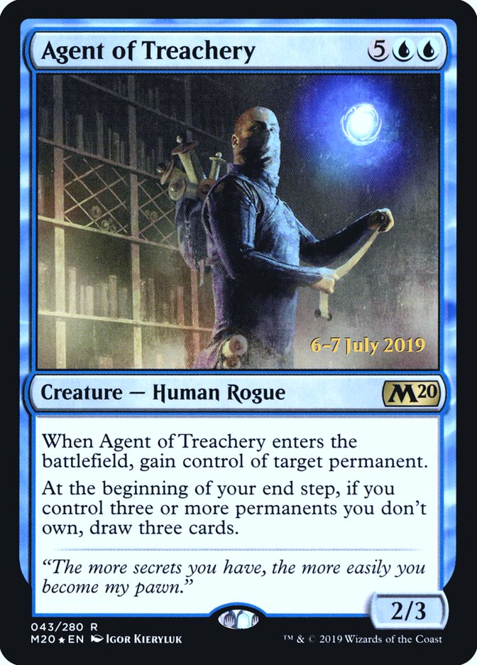 Agent of Treachery  [Core Set 2020 Prerelease Promos] | Impulse Games and Hobbies