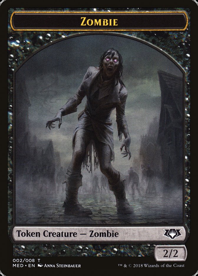 Zombie Token [Mythic Edition Tokens] | Impulse Games and Hobbies