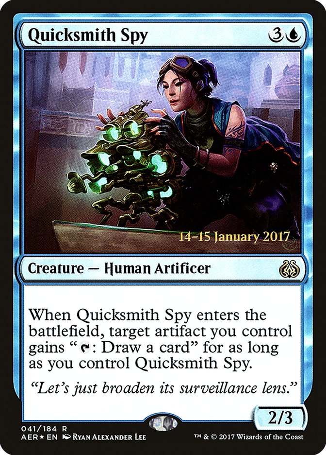 Quicksmith Spy [Aether Revolt Prerelease Promos] | Impulse Games and Hobbies