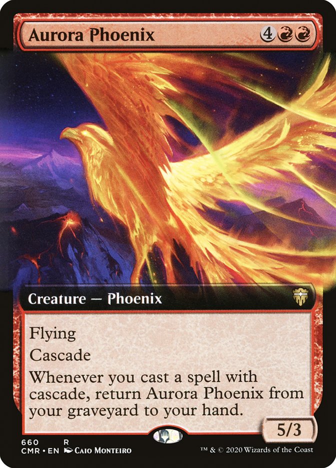 Aurora Phoenix (Extended Art) [Commander Legends] | Impulse Games and Hobbies