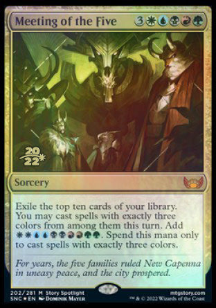 Meeting of the Five [Streets of New Capenna Prerelease Promos] | Impulse Games and Hobbies