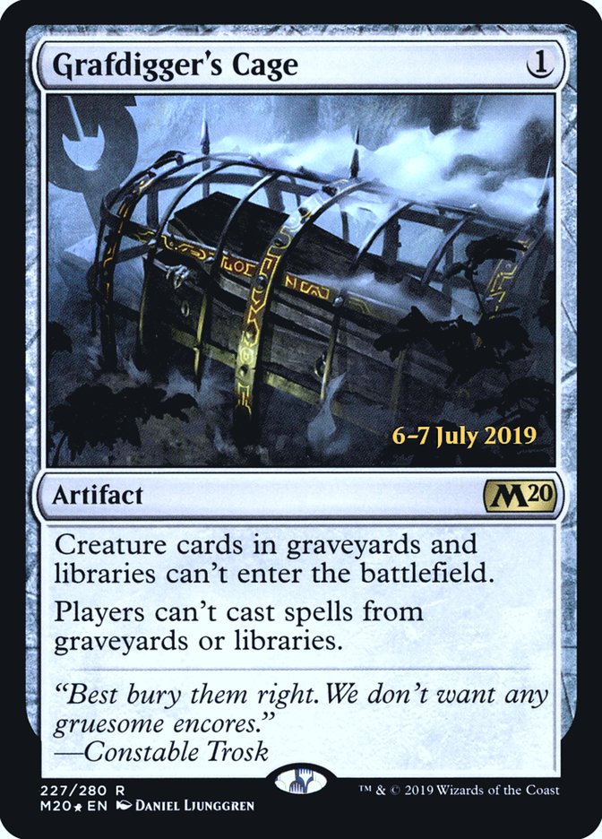 Grafdigger's Cage  [Core Set 2020 Prerelease Promos] | Impulse Games and Hobbies