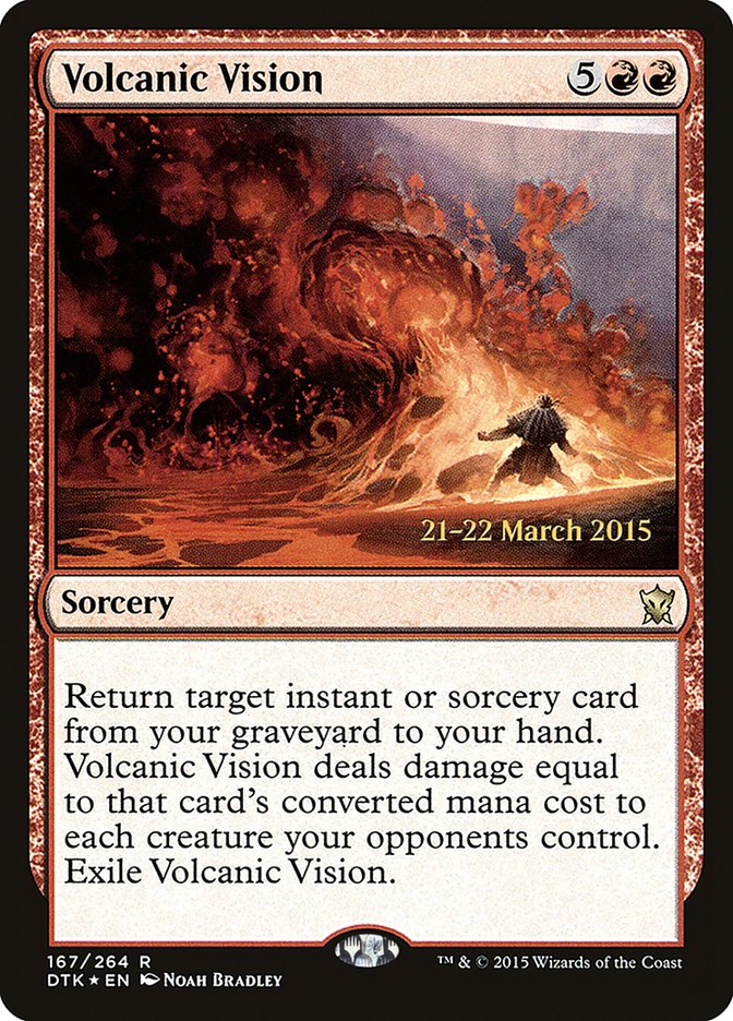 Volcanic Vision [Dragons of Tarkir Prerelease Promos] | Impulse Games and Hobbies