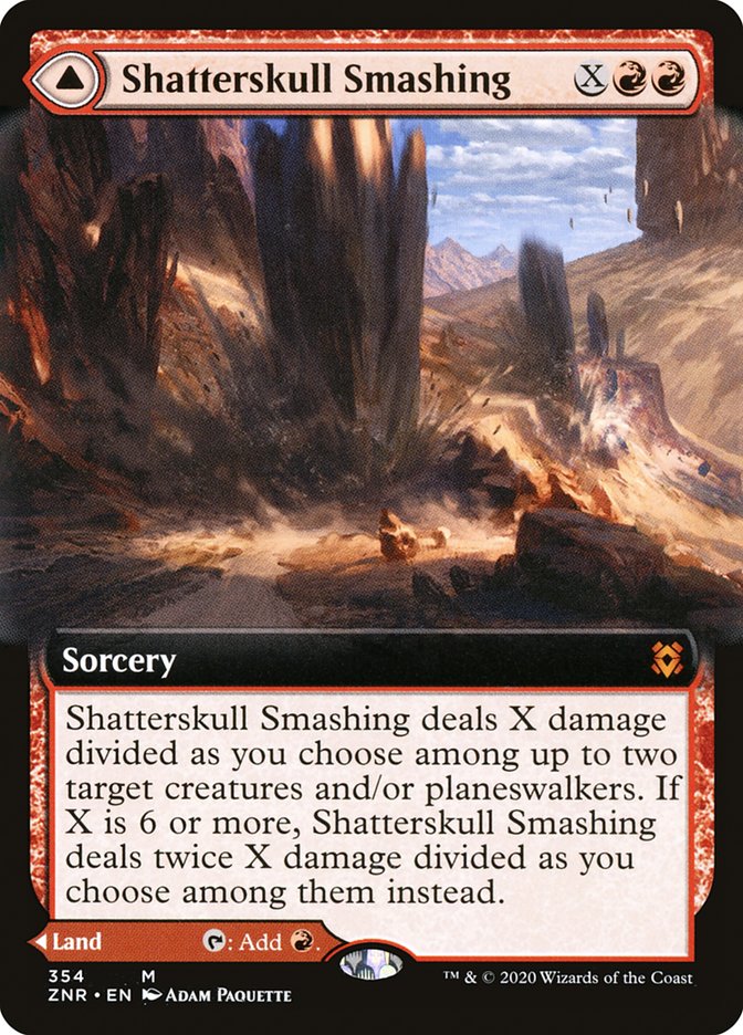 Shatterskull Smashing // Shatterskull, the Hammer Pass (Extended Art) [Zendikar Rising] | Impulse Games and Hobbies