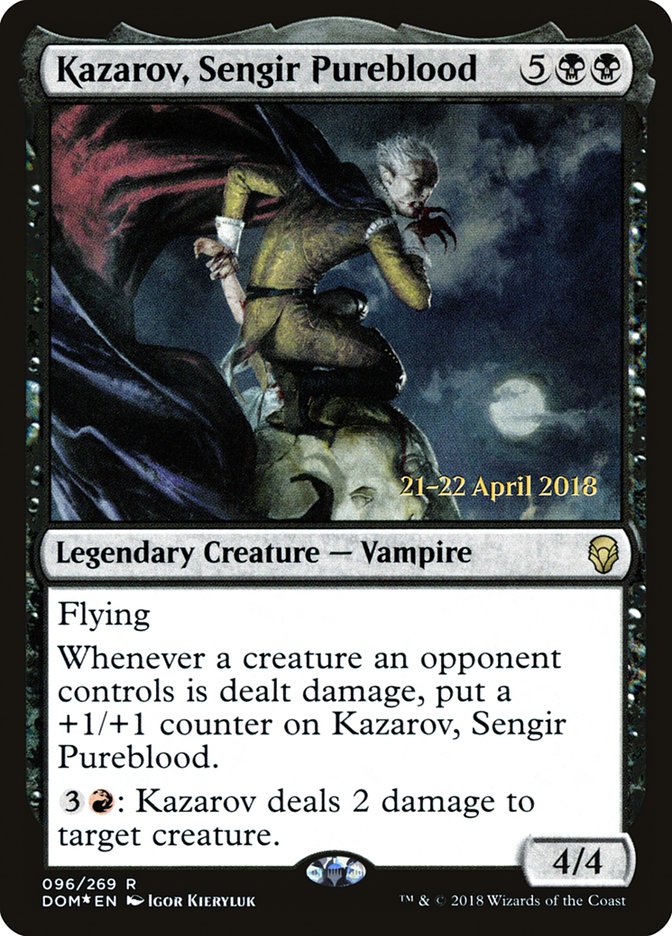 Kazarov, Sengir Pureblood [Dominaria Prerelease Promos] | Impulse Games and Hobbies