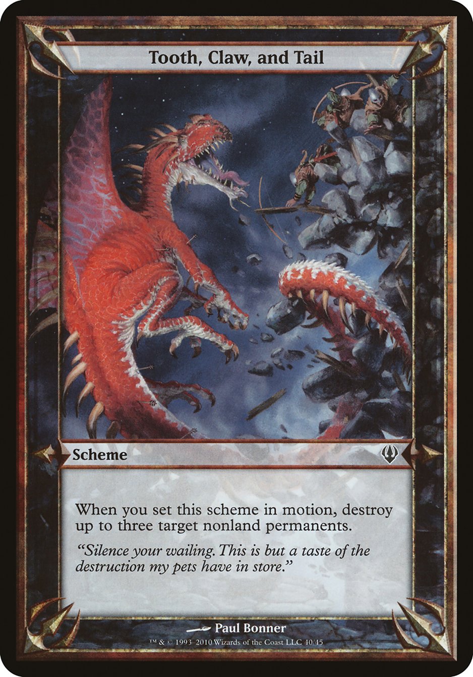 Tooth, Claw, and Tail (Schemes) [Archenemy Schemes] | Impulse Games and Hobbies