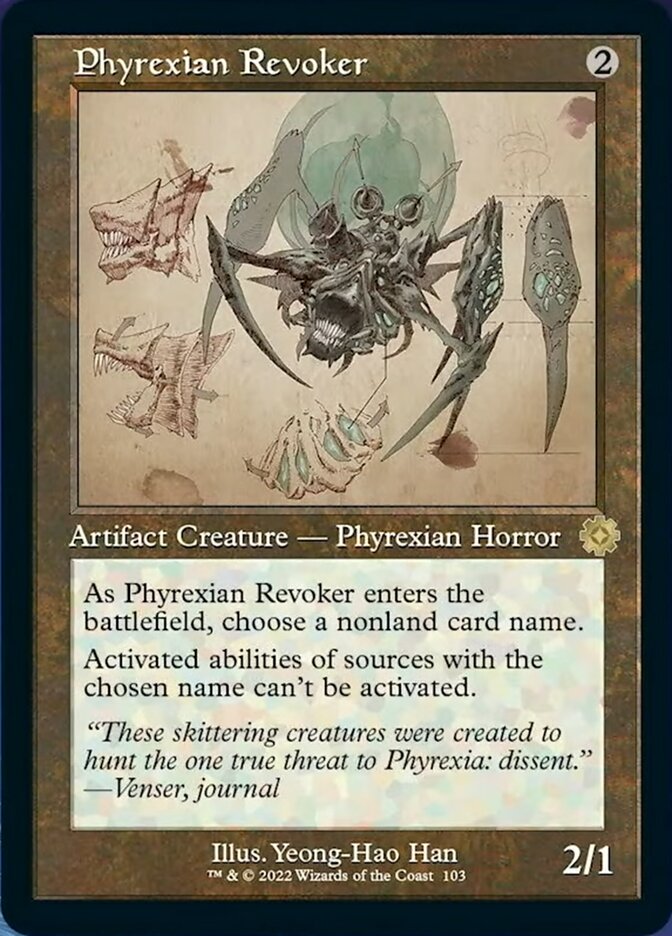 Phyrexian Revoker (Retro Schematic) [The Brothers' War Retro Artifacts] | Impulse Games and Hobbies