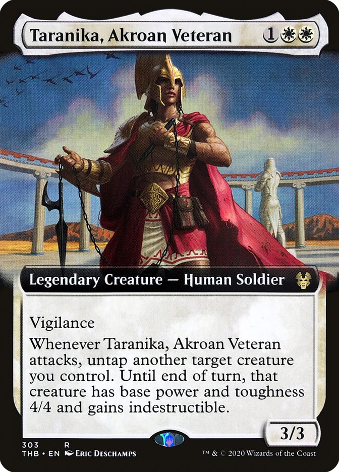 Taranika, Akroan Veteran (Extended Art) [Theros Beyond Death] | Impulse Games and Hobbies