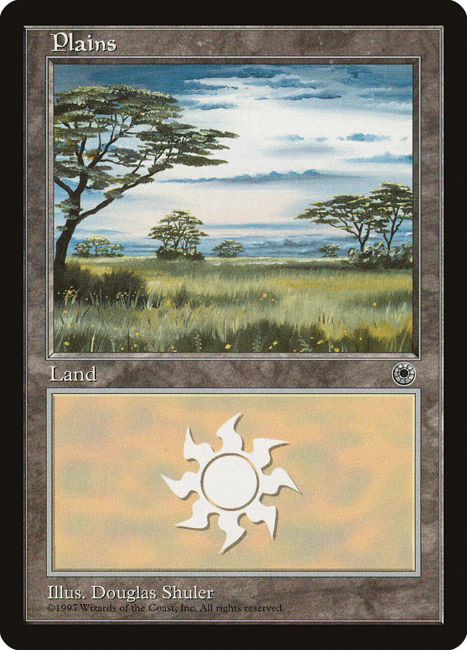 Plains (Yellow Flowers in Grass / Long Dark Cloud in Center) [Portal] | Impulse Games and Hobbies