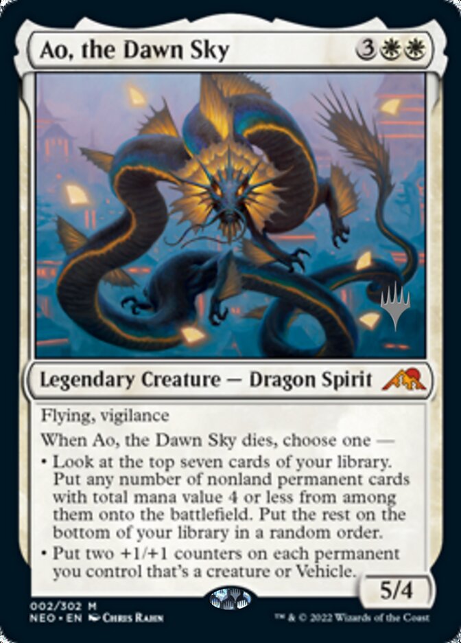 Ao, the Dawn Sky (Promo Pack) [Kamigawa: Neon Dynasty Promos] | Impulse Games and Hobbies