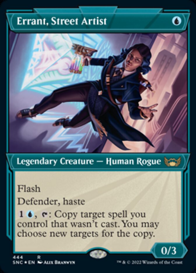 Errant, Street Artist (Showcase Art Deco Foil Etched) [Streets of New Capenna] | Impulse Games and Hobbies