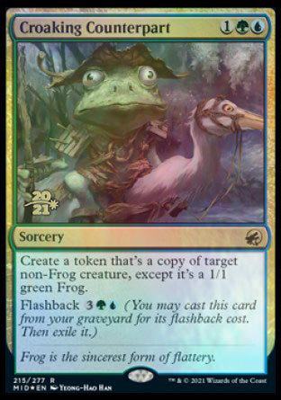 Croaking Counterpart [Innistrad: Midnight Hunt Prerelease Promos] | Impulse Games and Hobbies