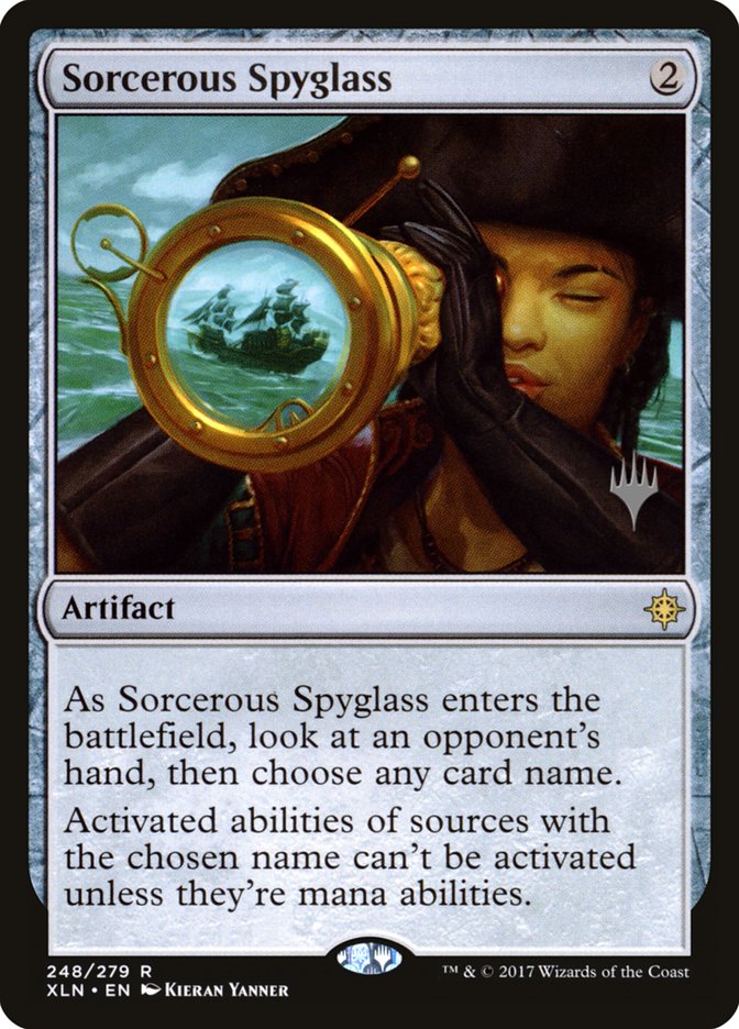 Sorcerous Spyglass (Promo Pack) [Ixalan Promos] | Impulse Games and Hobbies