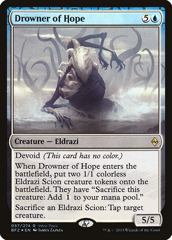 Drowner of Hope (Intro Pack) [Battle for Zendikar Promos] | Impulse Games and Hobbies