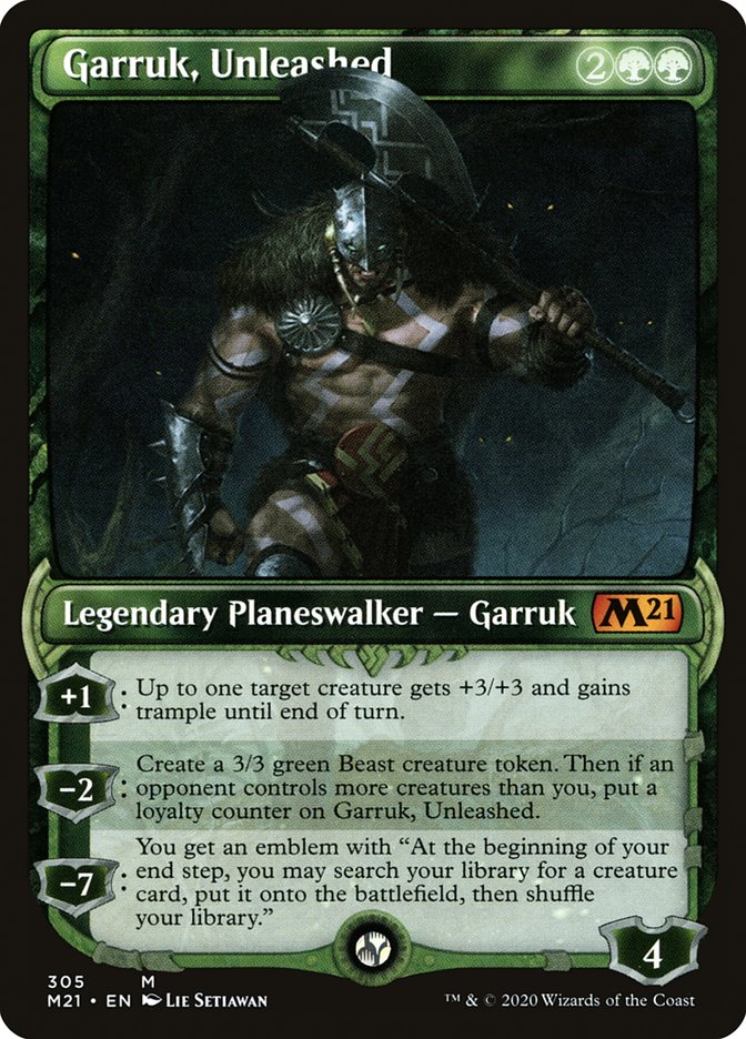 Garruk, Unleashed (Showcase) [Core Set 2021] | Impulse Games and Hobbies