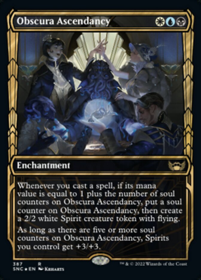 Obscura Ascendancy (Showcase Golden Age Gilded Foil) [Streets of New Capenna] | Impulse Games and Hobbies