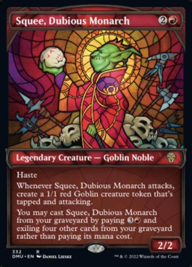 Squee, Dubious Monarch (Showcase Textured) [Dominaria United] | Impulse Games and Hobbies