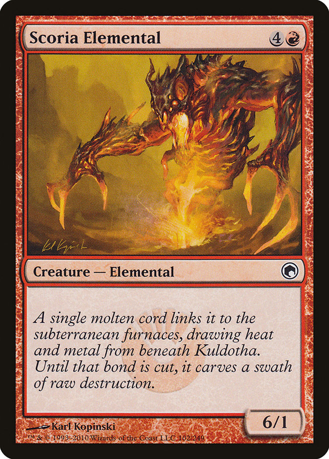 Scoria Elemental [Scars of Mirrodin] | Impulse Games and Hobbies