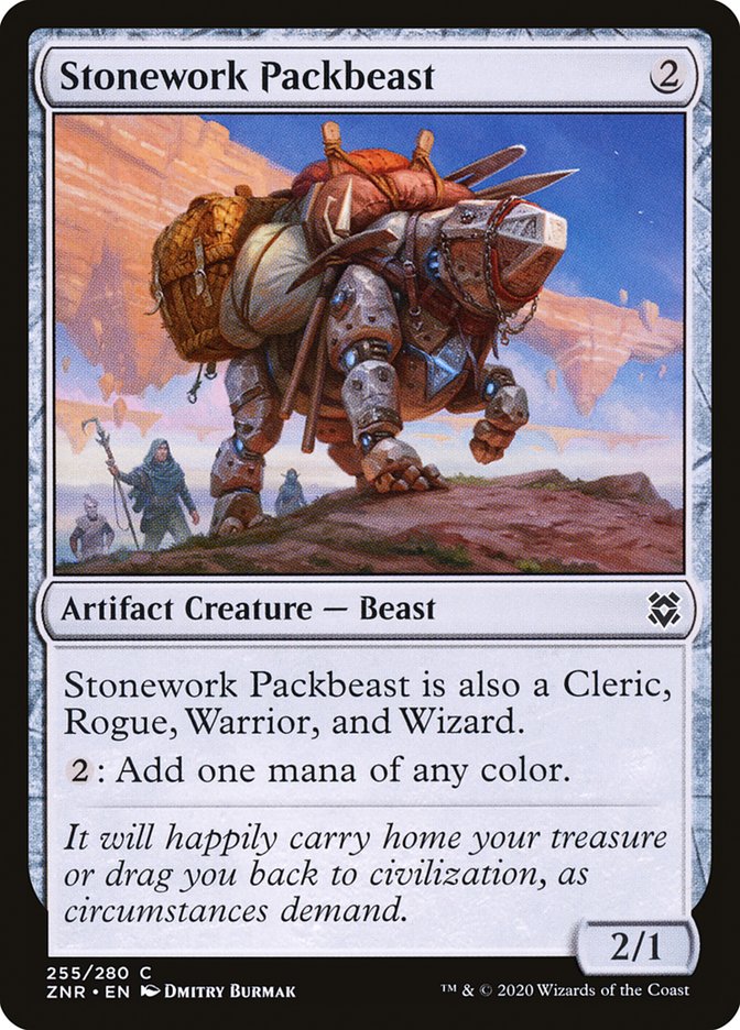 Stonework Packbeast [Zendikar Rising] | Impulse Games and Hobbies