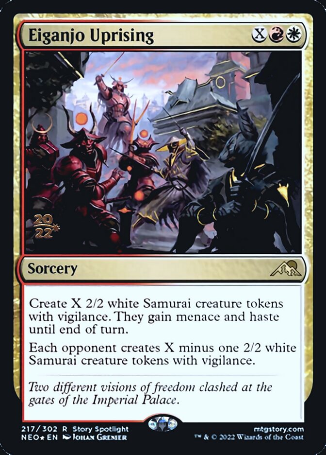 Eiganjo Uprising [Kamigawa: Neon Dynasty Prerelease Promos] | Impulse Games and Hobbies