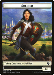 Human Soldier (005) // Drake Double-sided Token [Commander 2020 Tokens] | Impulse Games and Hobbies