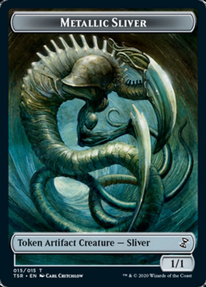 Metallic Sliver Token [Time Spiral Remastered Tokens] | Impulse Games and Hobbies