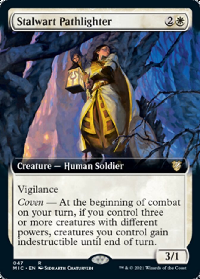 Stalwart Pathlighter (Extended) [Innistrad: Midnight Hunt Commander] | Impulse Games and Hobbies