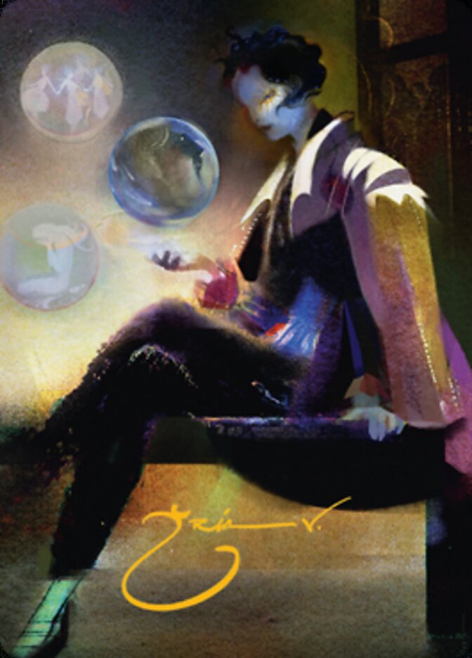 Obscura Interceptor Art Card (Gold-Stamped Signature) [Streets of New Capenna Art Series] | Impulse Games and Hobbies