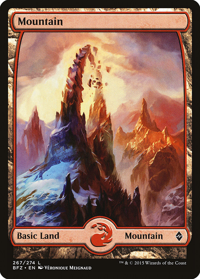 Mountain (267) (Full Art) [Battle for Zendikar] | Impulse Games and Hobbies