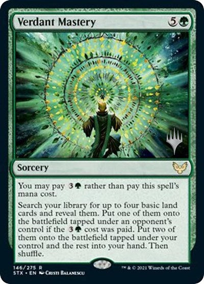 Verdant Mastery (Promo Pack) [Strixhaven: School of Mages Promos] | Impulse Games and Hobbies