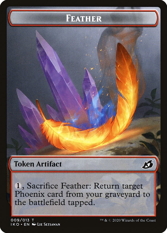 Feather Token [Ikoria: Lair of Behemoths Tokens] | Impulse Games and Hobbies