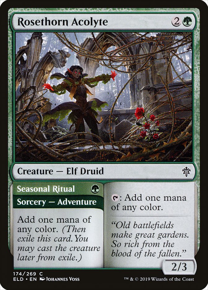 Rosethorn Acolyte // Seasonal Ritual [Throne of Eldraine] | Impulse Games and Hobbies