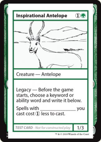 Inspirational Antelope (2021 Edition) [Mystery Booster Playtest Cards] | Impulse Games and Hobbies