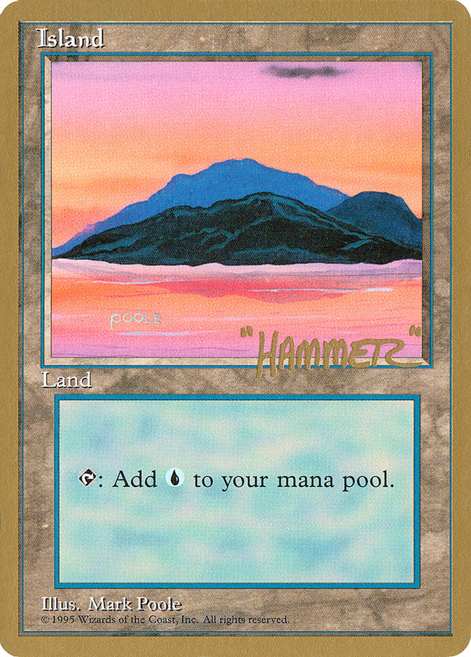 Island (shr369) (Shawn "Hammer" Regnier) [Pro Tour Collector Set] | Impulse Games and Hobbies