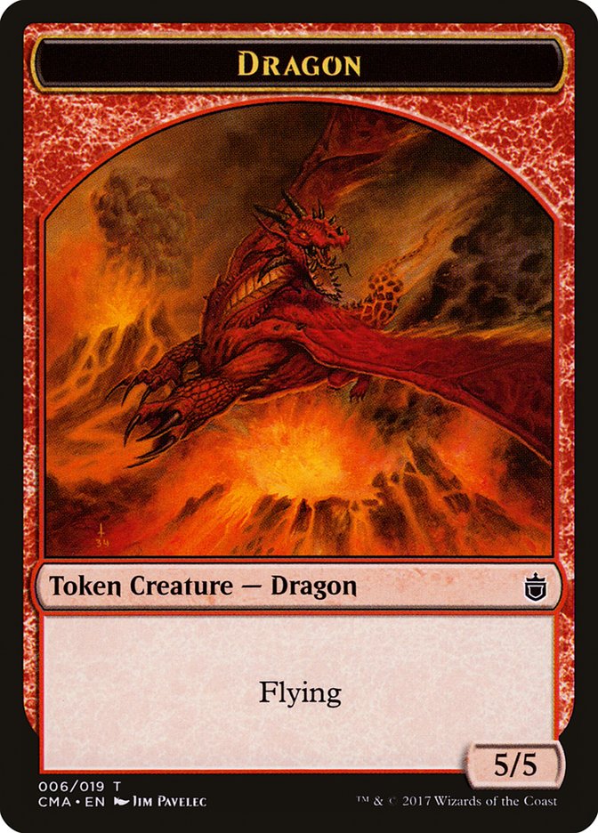 Dragon Token [Commander Anthology Tokens] | Impulse Games and Hobbies