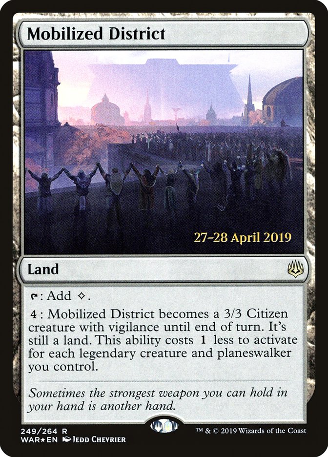 Mobilized District  [War of the Spark Prerelease Promos] | Impulse Games and Hobbies