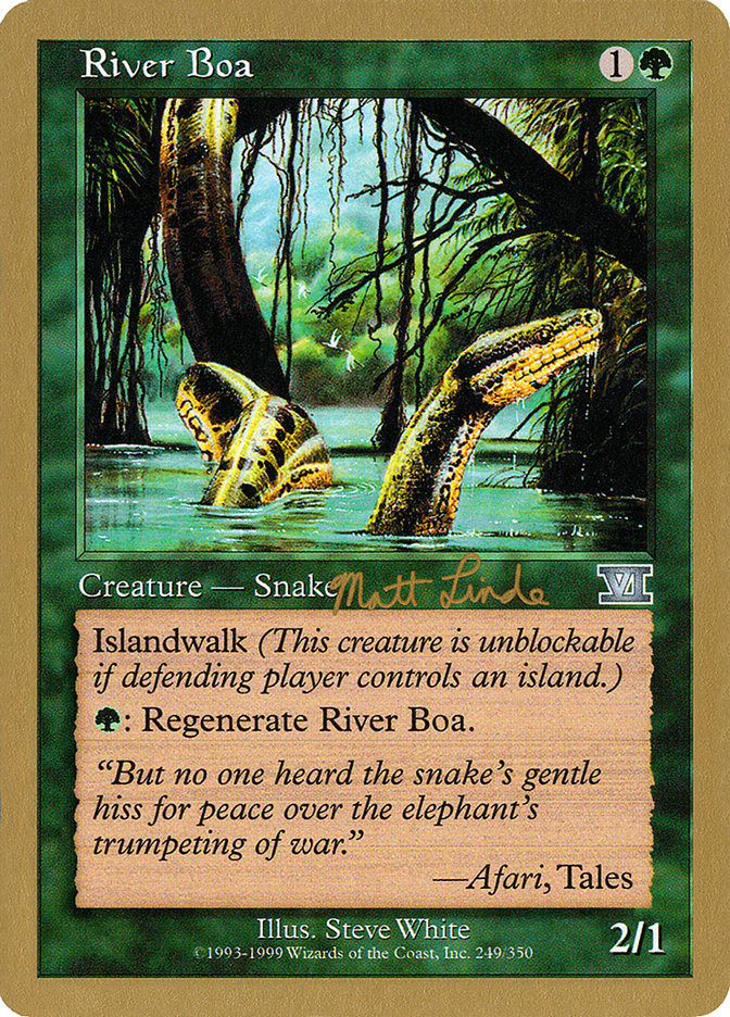 River Boa (Matt Linde) [World Championship Decks 1999] | Impulse Games and Hobbies