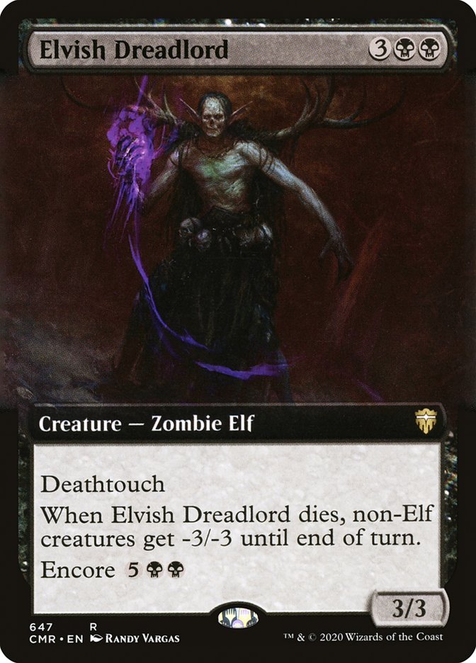 Elvish Dreadlord (Extended Art) [Commander Legends] | Impulse Games and Hobbies