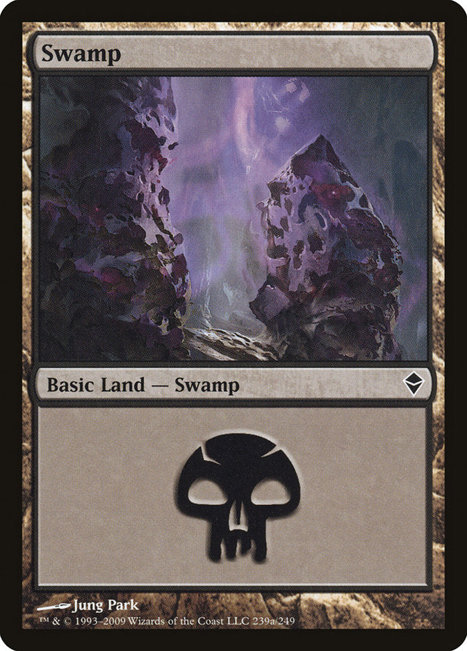 Swamp (239a) [Zendikar] | Impulse Games and Hobbies