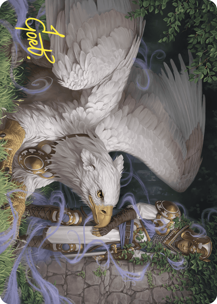 Dutiful Griffin Art Card (Gold-Stamped Signature) [Wilds of Eldraine Art Series] | Impulse Games and Hobbies