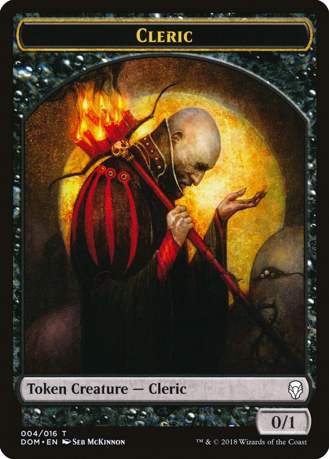 Cleric Token [Dominaria Tokens] | Impulse Games and Hobbies