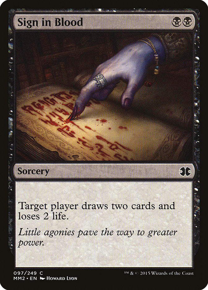 Sign in Blood [Modern Masters 2015] | Impulse Games and Hobbies