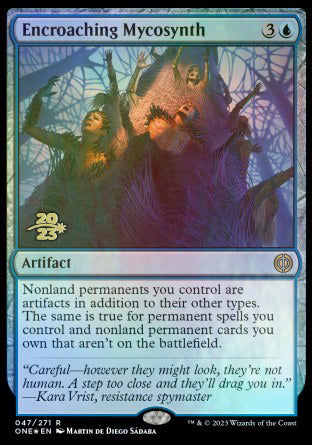 Encroaching Mycosynth [Phyrexia: All Will Be One Prerelease Promos] | Impulse Games and Hobbies