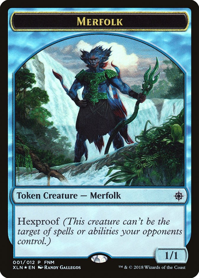 Merfolk // Treasure Double-Sided Token [Friday Night Magic 2018] | Impulse Games and Hobbies