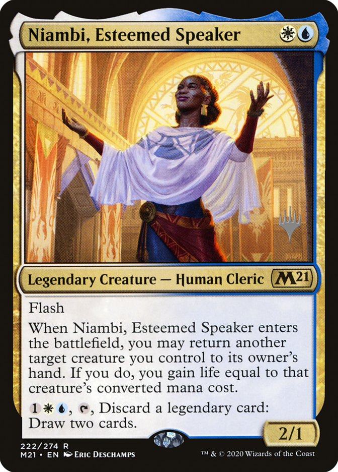 Niambi, Esteemed Speaker (Promo Pack) [Core Set 2021 Promos] | Impulse Games and Hobbies