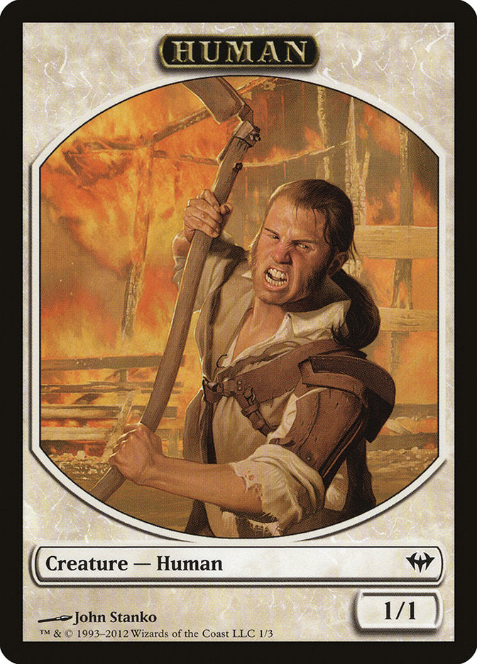 Human Token [Dark Ascension Tokens] | Impulse Games and Hobbies