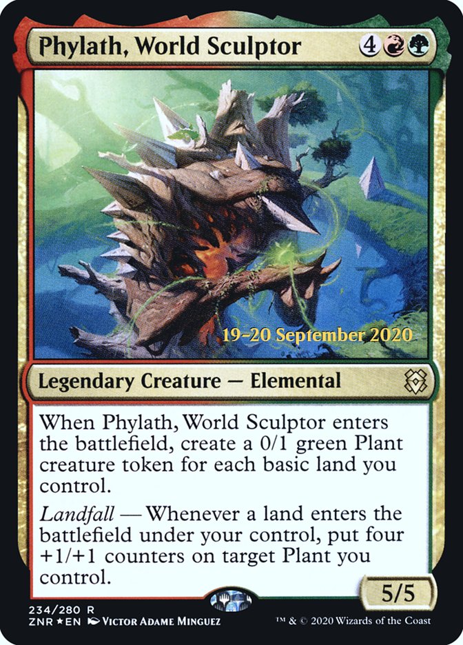 Phylath, World Sculptor  [Zendikar Rising Prerelease Promos] | Impulse Games and Hobbies