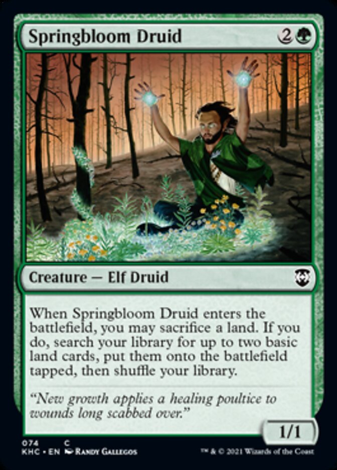 Springbloom Druid [Kaldheim Commander] | Impulse Games and Hobbies